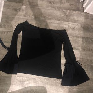 Primary off the shoulder top with bell sleeves